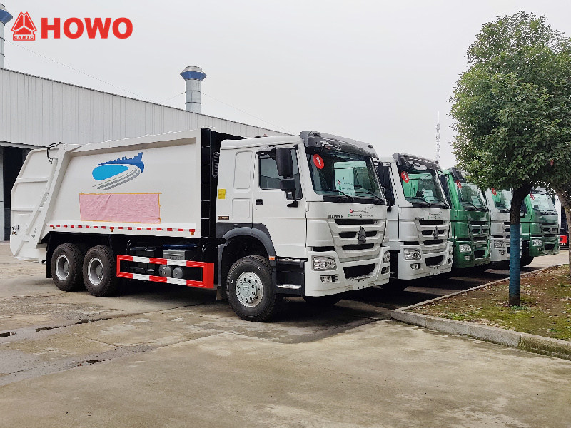 HOWO rear loader truck for export to Middle East country