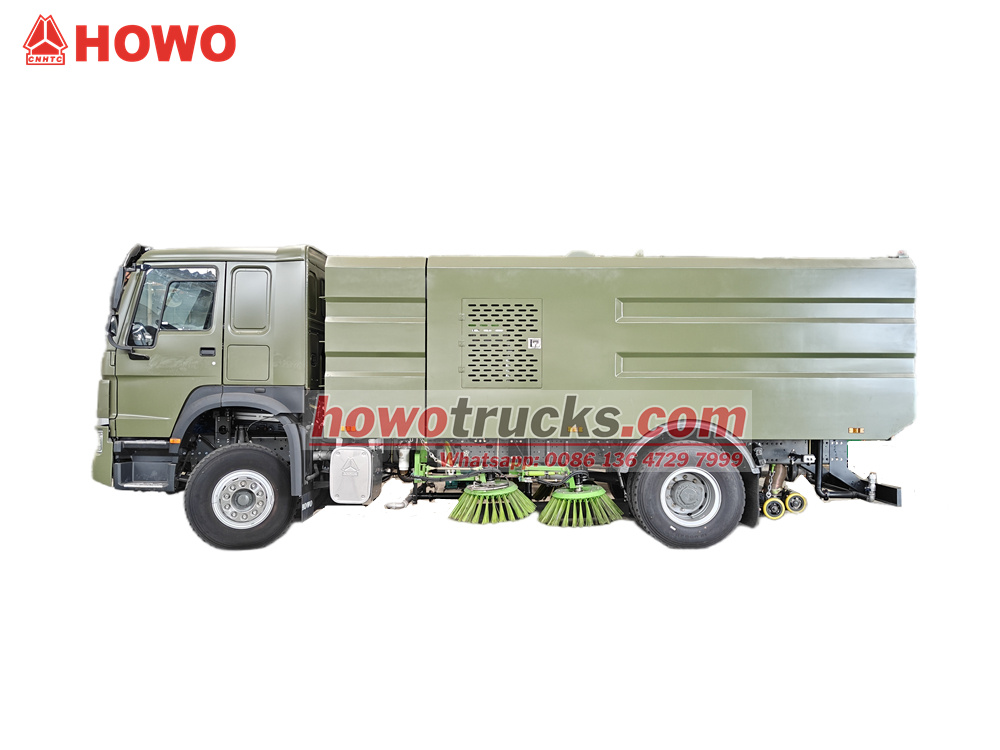 HOWO 300HP 12cbm road sweeper truck