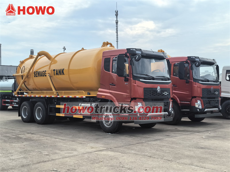 HOWO sewage tank trucks for export
