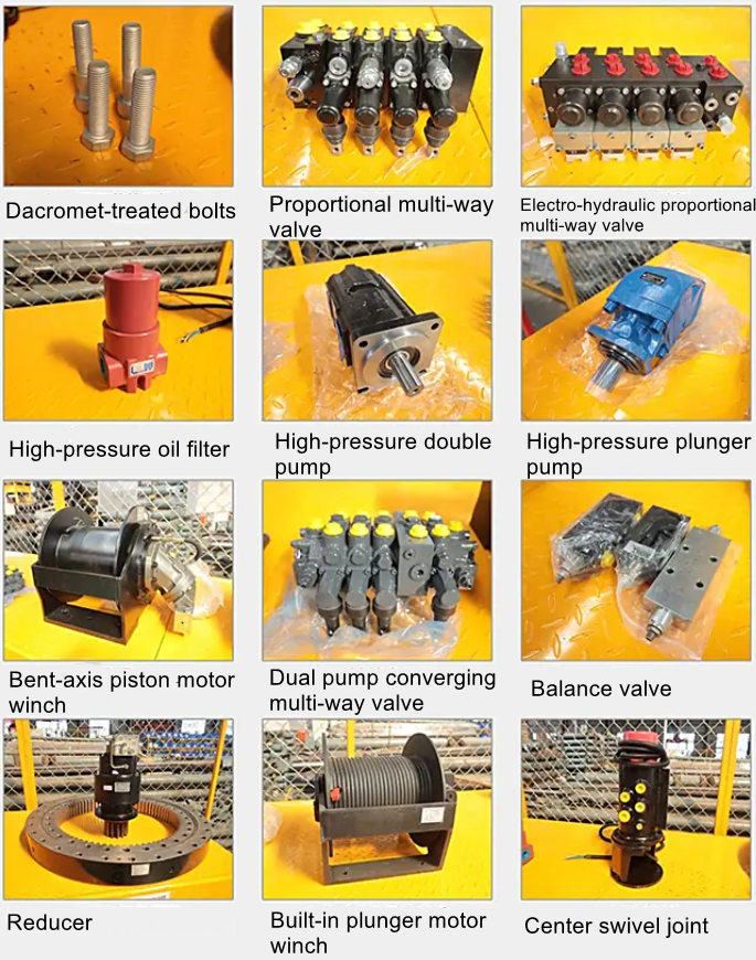 HOWO boom crane truck sprare parts