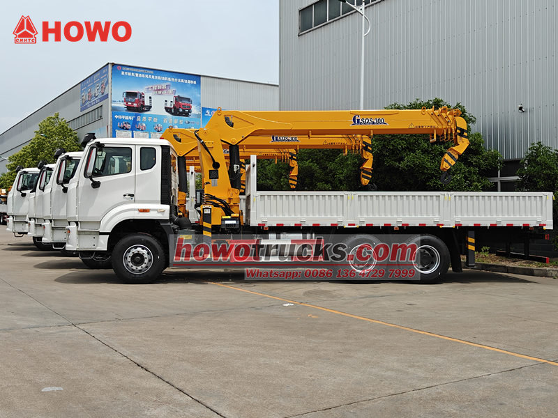 SINOTRUK HOWO truck mounted crane for export