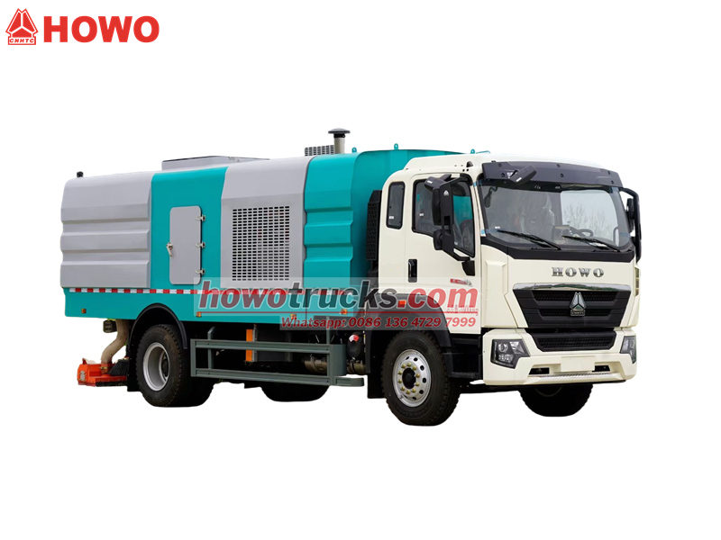 HOWO heavy road sweeper truck