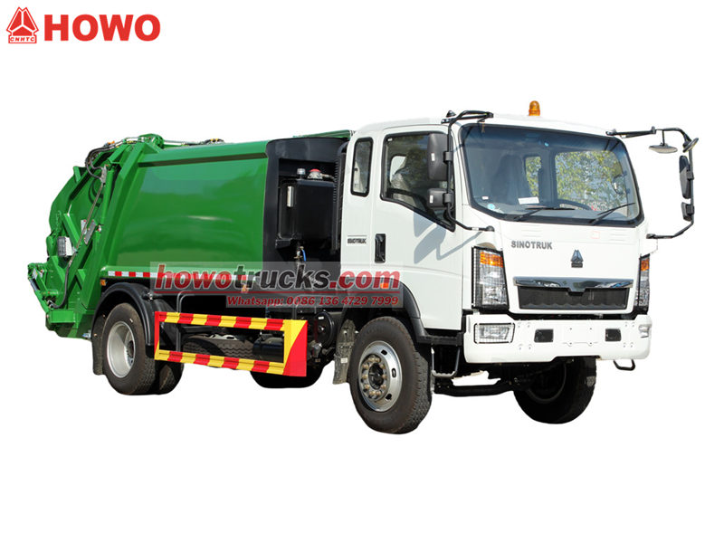 HOWO 8cbm rear loader truck
