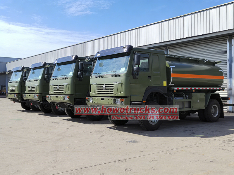 HOWO 4×4 fuel tanker trucks