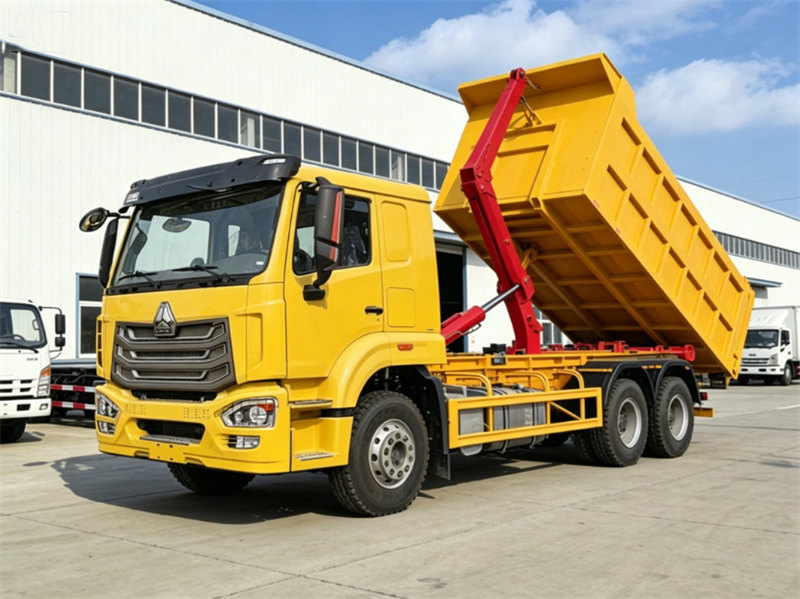 Howo 340HP roll off container garbage truck Howo 340HP roll off container garbage truck