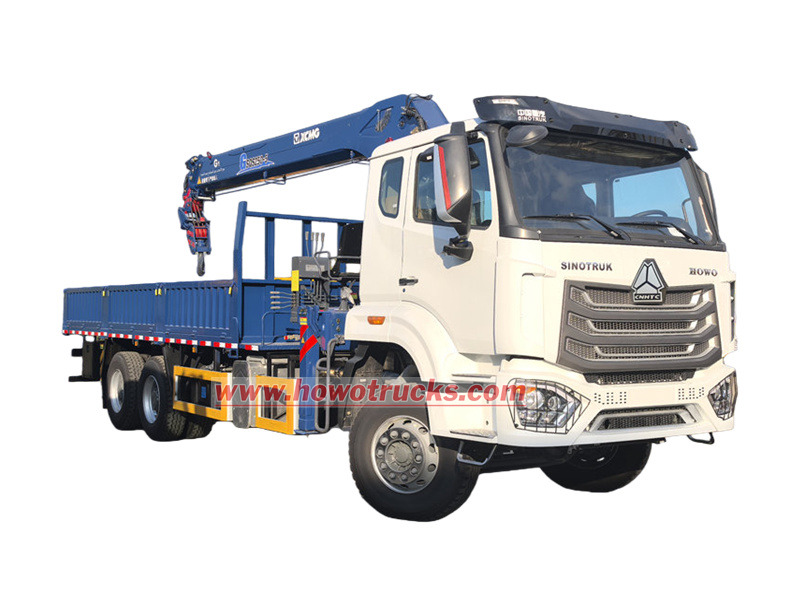 HOWO truck mounted XCMG telescopic boom crane