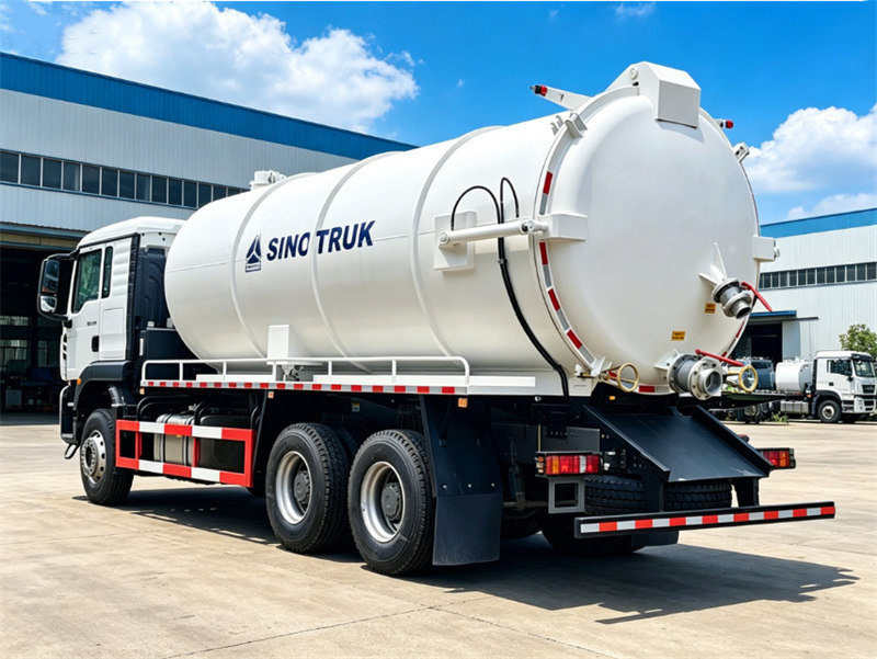 Howo 20000L sewage vacuum tank truck