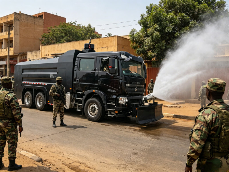 Working principle of HOWO Chassis Armored Water Cannon Trucks Working principle of HOWO Chassis Armored Water Cannon Trucks