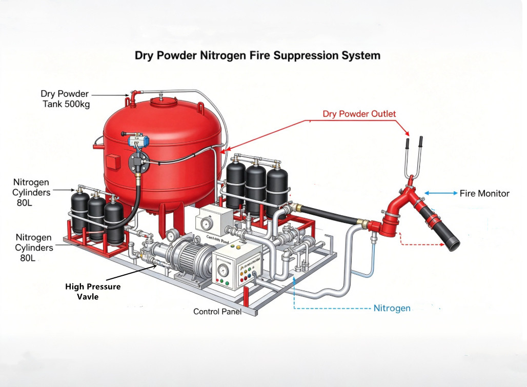 HOWO fire dry powder truck HOWO fire dry powder truck